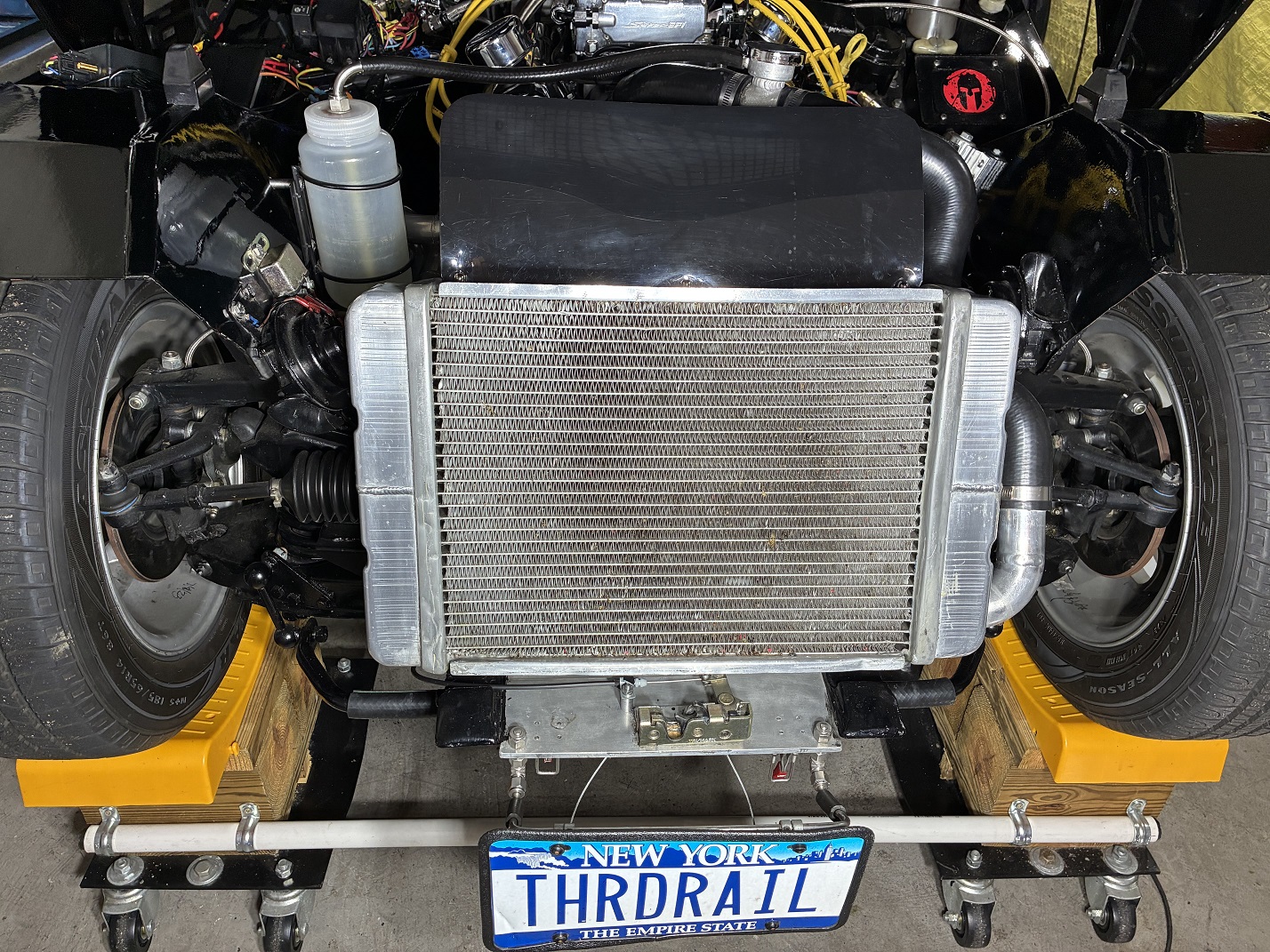 Driver side header close-up.